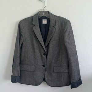 GAP Academy Blazer Navy Herringbone with Elbow patches